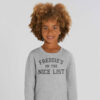 On the Nice List Kids Personalised Christmas Jumper