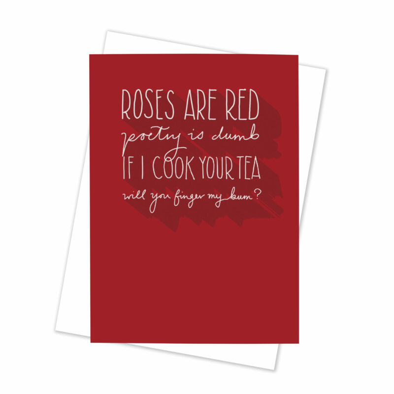 Finger My Bum Rude Valentines Card